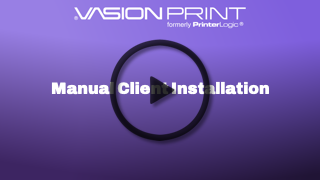 Manually install the Client video