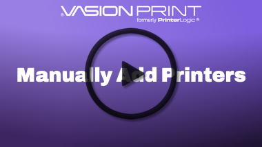 Manually add printers video