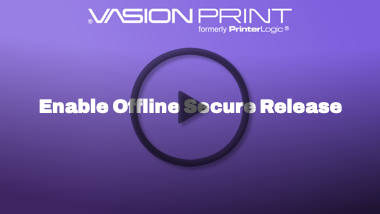 Enable Offline Secure Release Print video Enable Offline Secure Release Print video